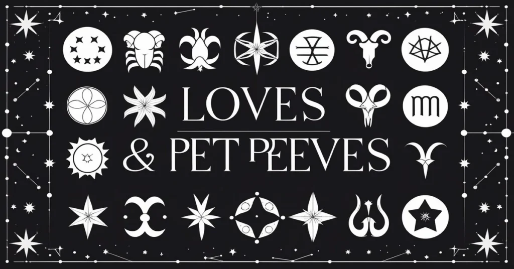 Zodiac pet peeves and loves by each sign